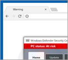POP-UP Arnaque Windows Defender Security Center