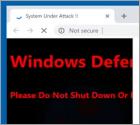 POP-UP Arnaque Windows Defender Alert (0x3e7)
