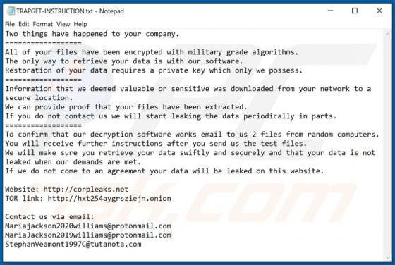 Rançongiciel TRAPGET