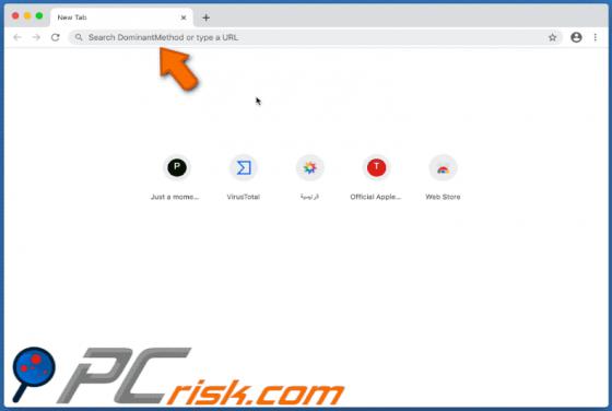 Redirection Search.dominantmethod.com (Mac)
