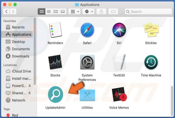 Publiciel UpdateAdmin (Mac)