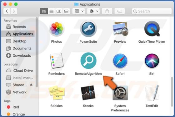Publiciel RemoteAlgorithm (Mac)