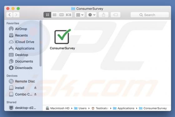 Publiciel ConsumerSurvey (Mac)