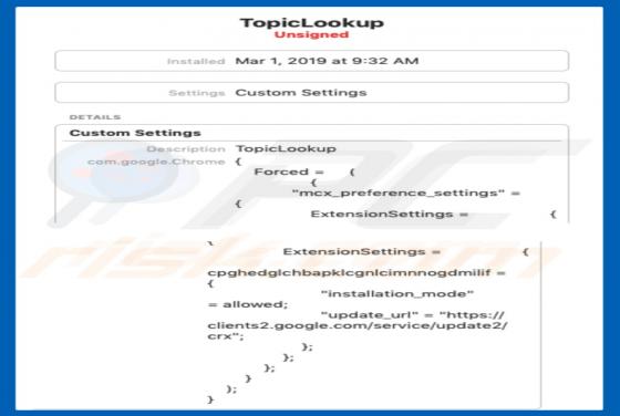 Publiciel TopicLookup (Mac)