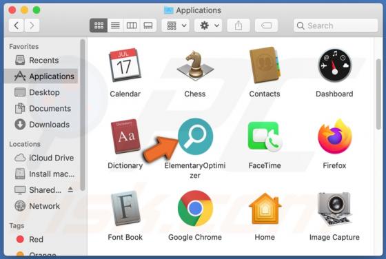 Publiciel ElementaryOptimizer (Mac)