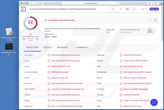 Publiciel ApolloSearch (Mac)