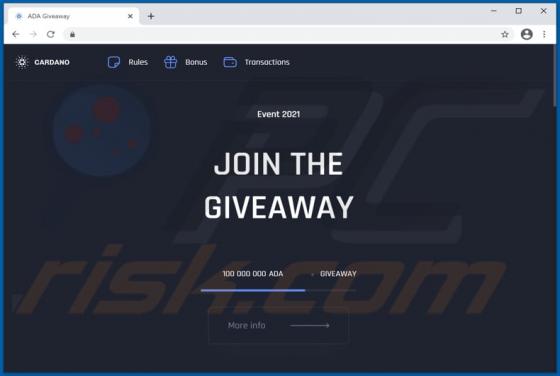 Arnaque au Cadeau Cardano Giveaway