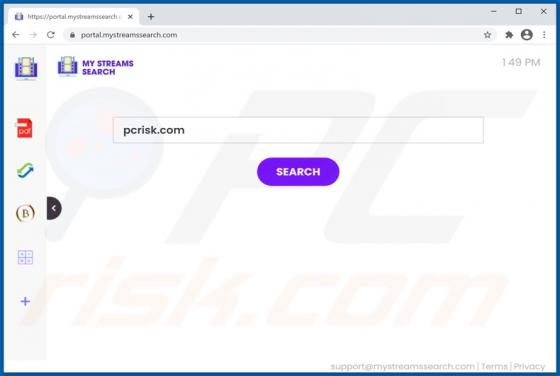 Pirate de Navigateur MyStreamsSearch