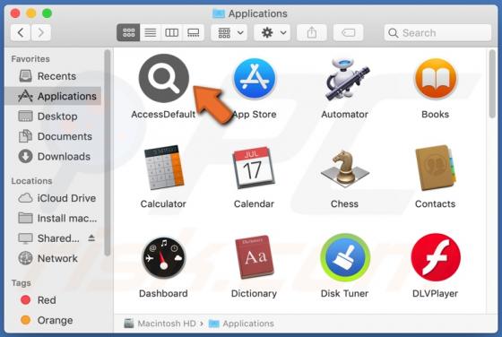 Publiciel AccessDefault (Mac)