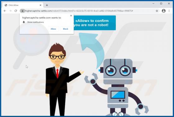 Publicités Highercaptcha-settle.com