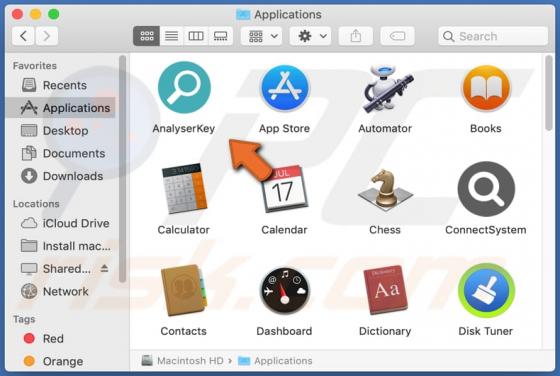 Publiciel AnalyserKey (Mac)
