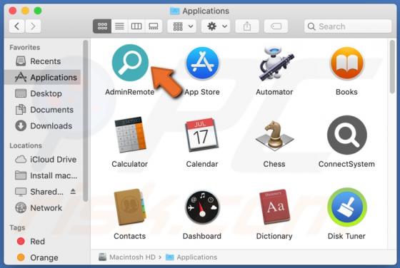 Publiciel AdminRemote (Mac)