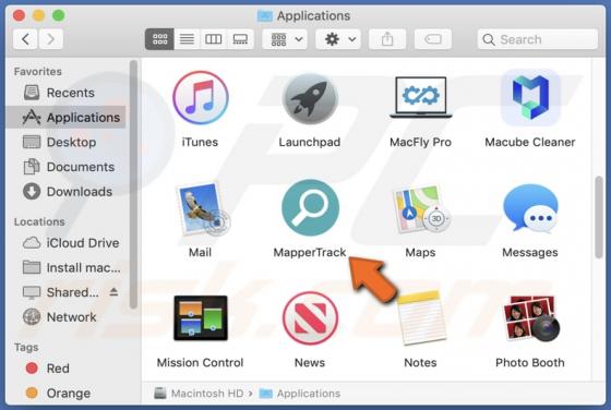 Publiciel MapperTrack (Mac)