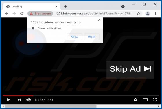Publicités Hdvideosnet.com
