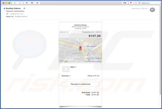 Virus par courriel Google Pay