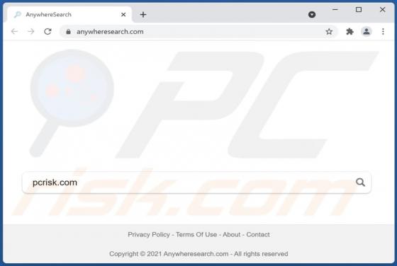 Pirate de navigateur Anywhere Search