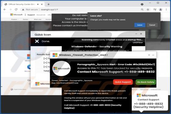 POP-UP Arnaque Windows_Firewall_Protection_Alert