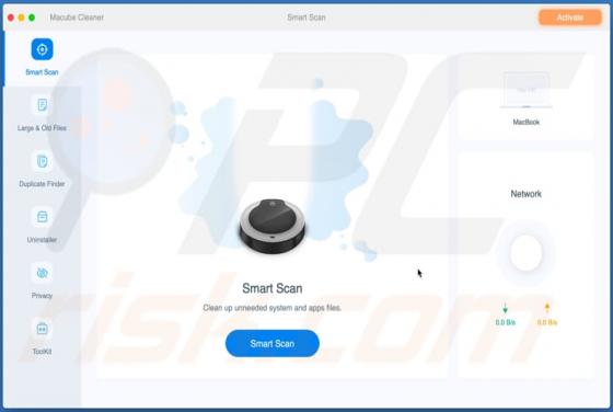 Application Non Désirée Macube Cleaner (Mac)