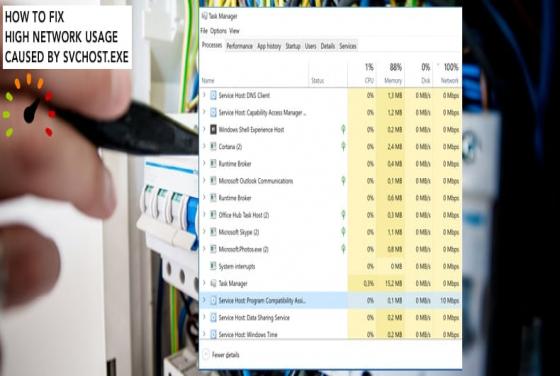 Réparer l'utilisation élevée du réseau par Svchost.exe