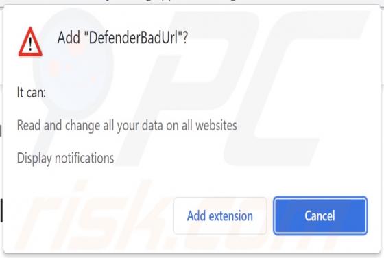 Publiciel DefenderBadUrl