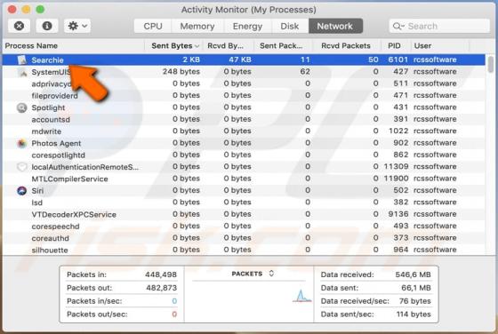 Redirection Chillsearch.xyz (Mac)