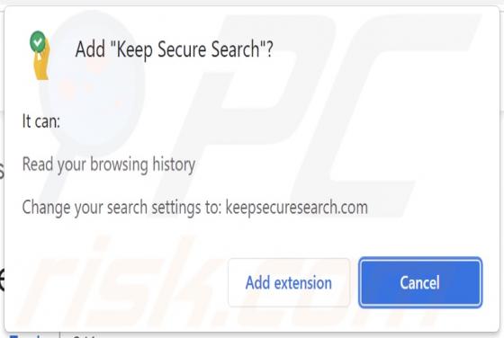 Pirate de Navigateur Keep Secure Search