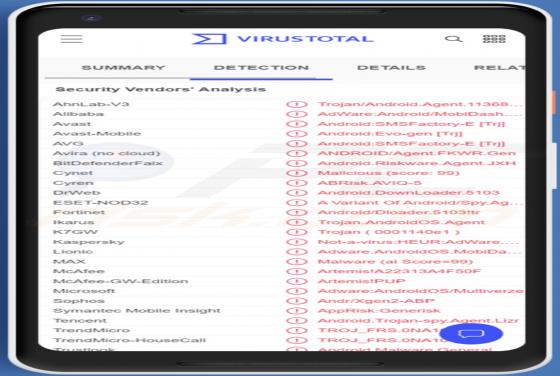 Maliciel SMSFactory (Android)