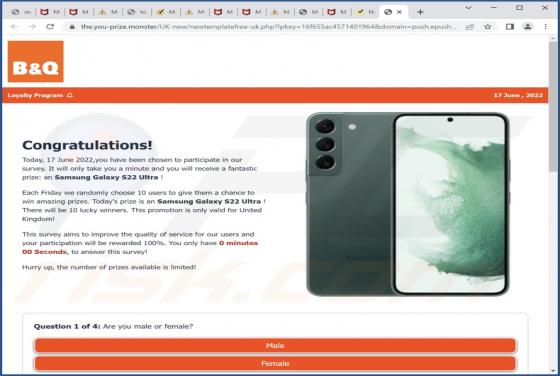 POP-UP Arnaque Loyalty Program