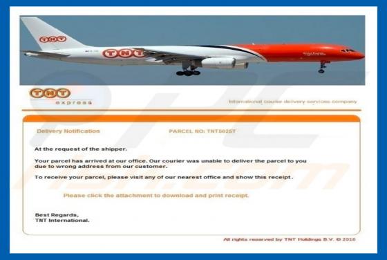 Virus par Courriel TNT