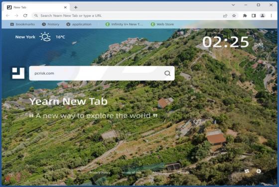 Pirate de Navigateur Yearn New Tab