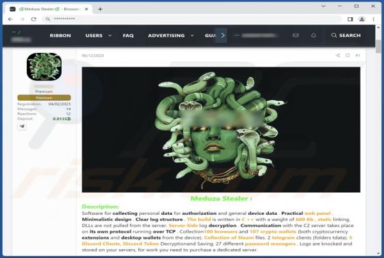 Voleur d'informations Meduza