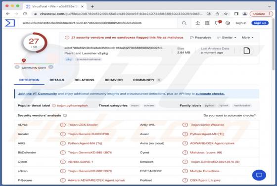 Voleur d'Informations Realst (Mac)