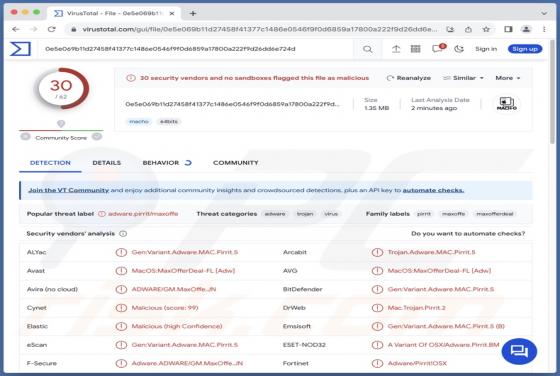 Maliciel Nbp.app (Mac)