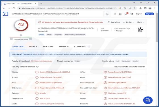 Voleur d'Informations Serpent