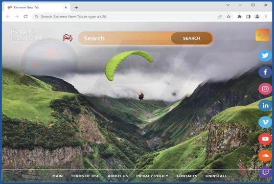 Pirate de Navigateur Extreme New Tab