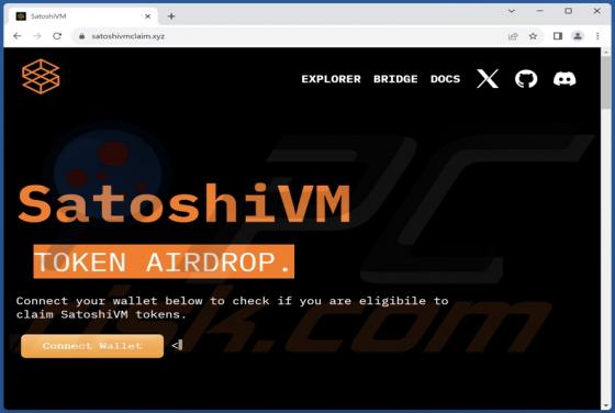 Arnaque SatoshiVM Token Airdrop