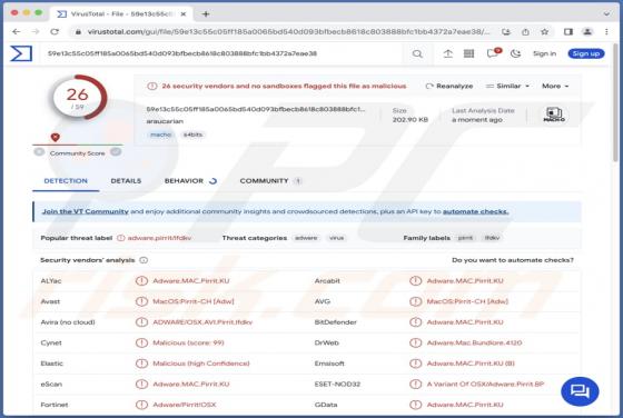 Publiciel Araucarian.app (Mac)