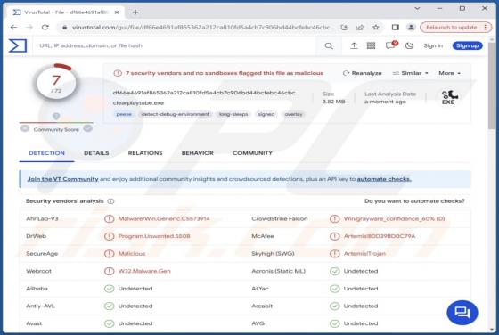 Application Non Désirée Clear Play Tube
