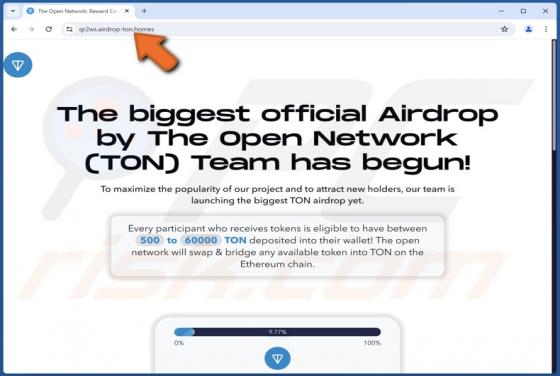 Arnaque Toncoin (TON) Airdrop