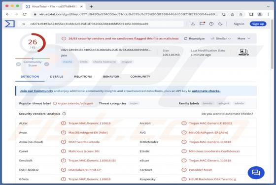 Publiciel Jirin.app (Mac)