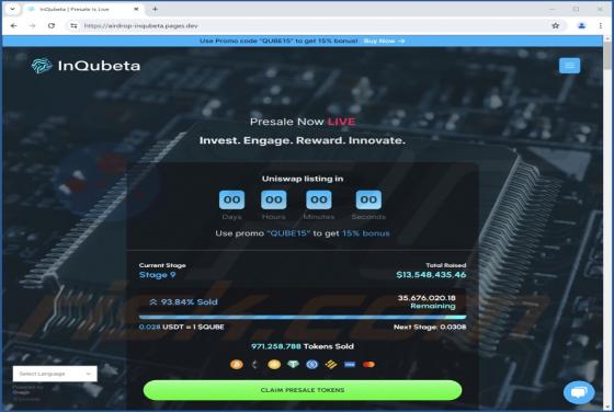 InQubeta Token Presale Arnaque