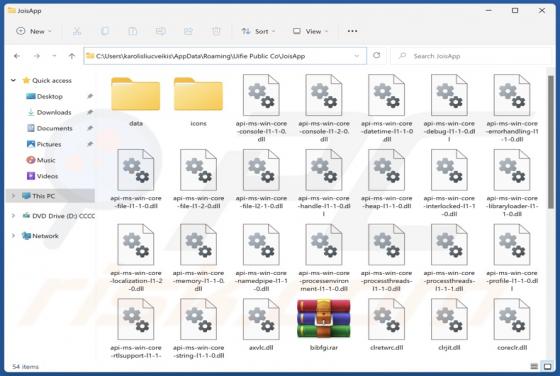 JoisApp Application Indésirable