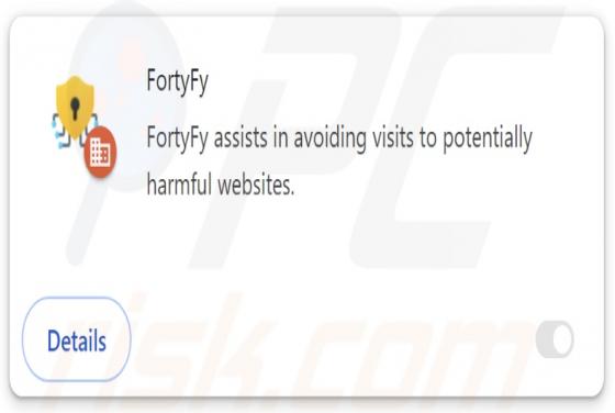 FortyFy Application indésirable