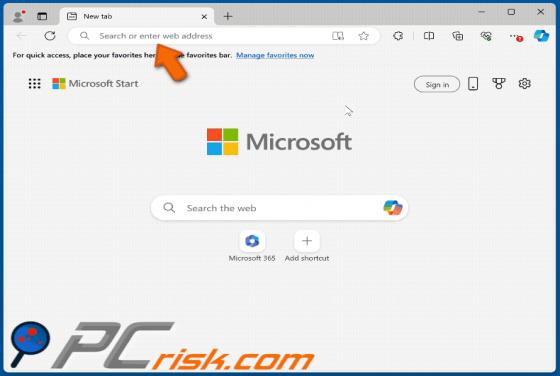 Redirection Virus Microsoft Edge