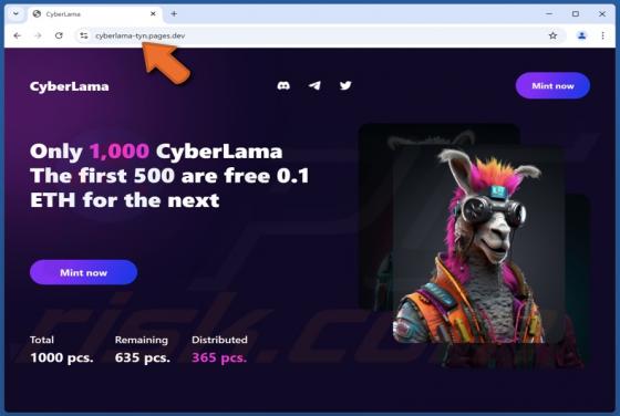 CyberLama Mint Arnaque