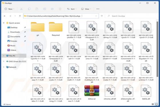 GxuApp Application indésirable