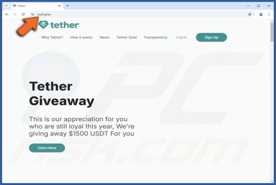 Tether Giveaway Arnaque
