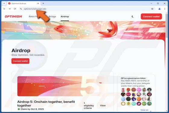 OPTIMISM Airdrop Arnaque