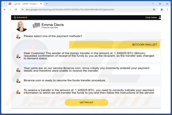 Binance Bitcoin Payout Arnaque