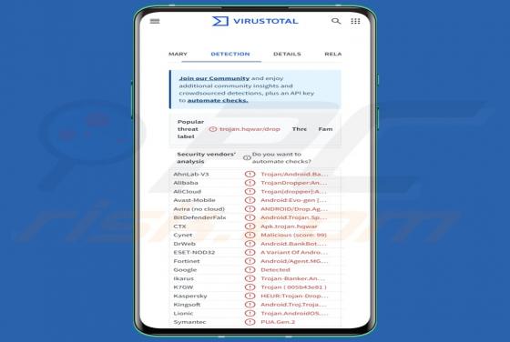 Maliciel DroidBot (Android)